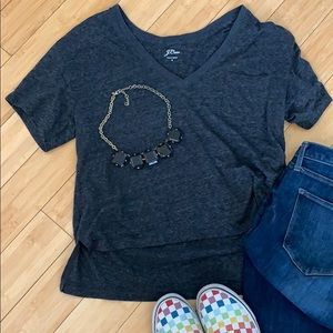 J.Crew V-Neck Dropped Back T-Shirt